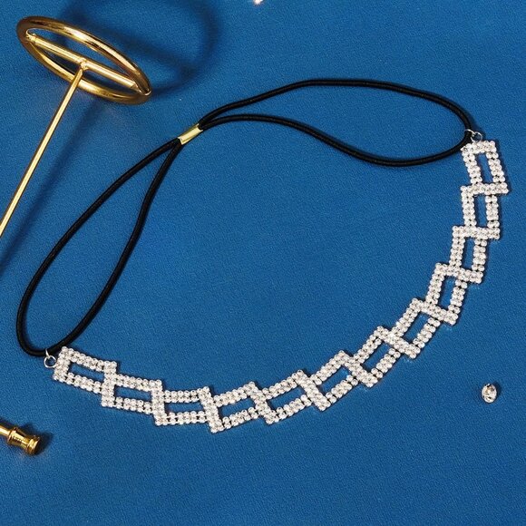 Fashion Rhinestones Headband Crown For First Communion, Wedding, Pageant Sliver - Picture 7 of 7